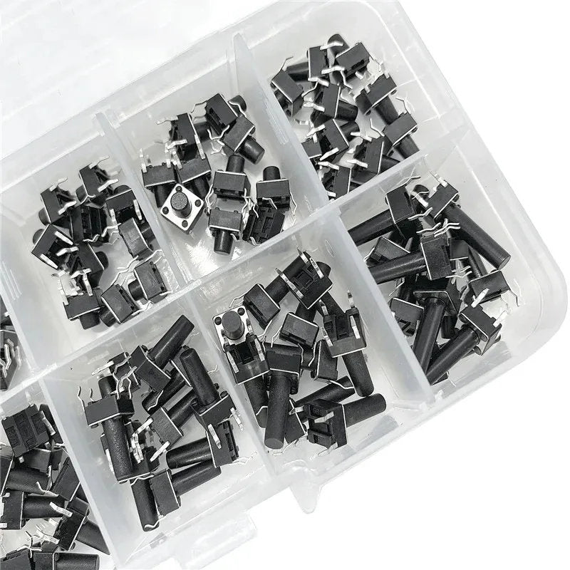 100pcs Push Button Switch Assortment