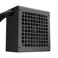 DeepCool PF600 600W PSU, 120mm Silent Hydraulic Bearing Fan, 80 PLUS White, Non Modular, UK Plug, Flat Black Cables, Efficient & Affordable