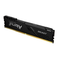 Kingston FURY Beast KF432C16BB/32 32GB (1x 32GB) DIMM System Memory, 3200MHz, DDR4, CL16, Black, Intel XMP