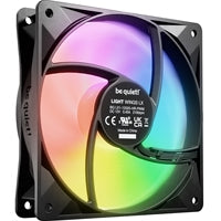 Be Quiet! LIGHT WINGS LX 120mm PWM High-Speed Case Fan, Rifle Bearing, 9 optimized fan blades with perfect angle for extraordinary air pressure, 3 Years Warranty
