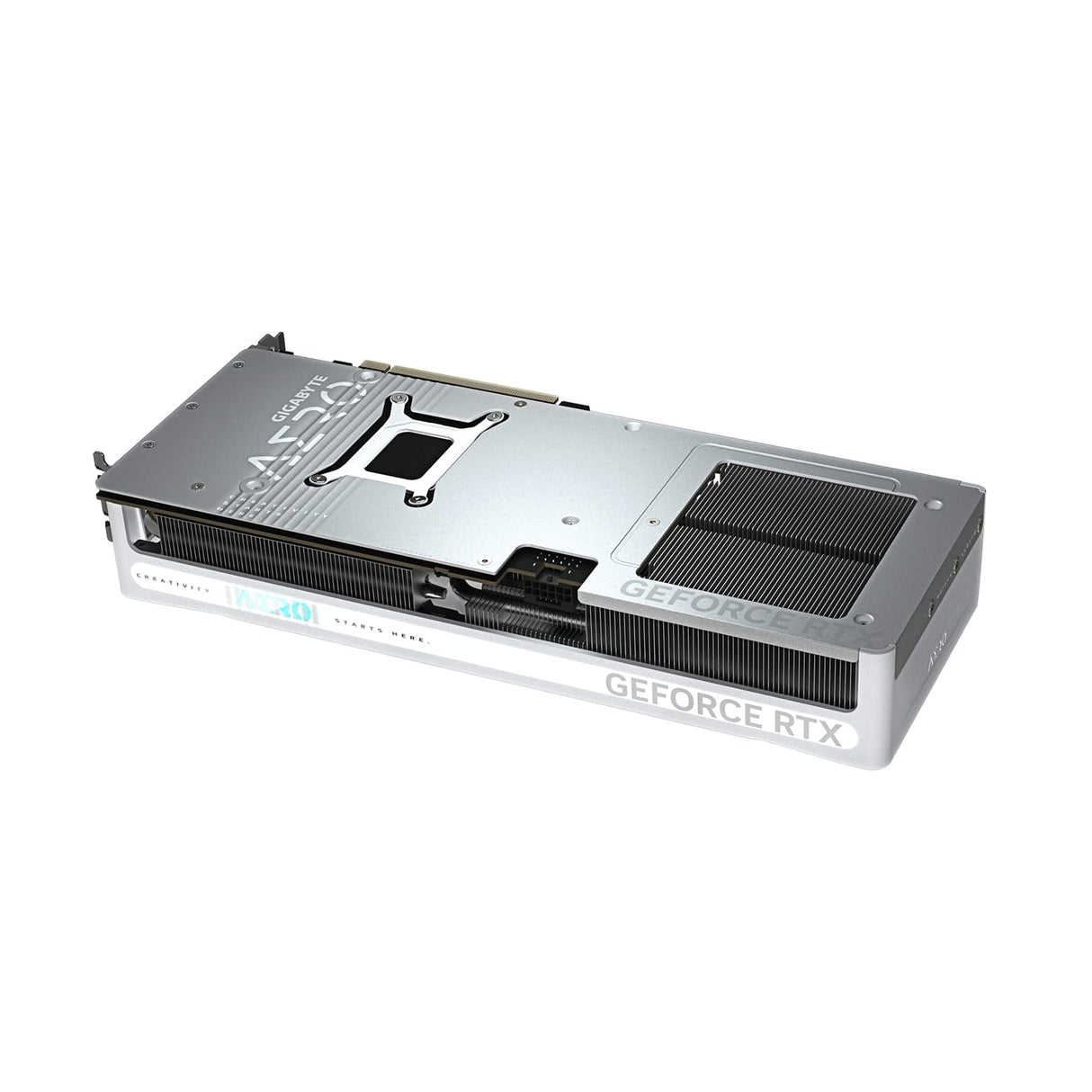 Gigabyte NVIDIA GeForce RTX 5080 AERO OC SFF 16GB GDDR7 Graphics Card, 10752 CUDA Cores, 2730 MHz Core Clock, Triple Fan, White, RGB, 3x DisplayPorts / 1x HDMI Ports