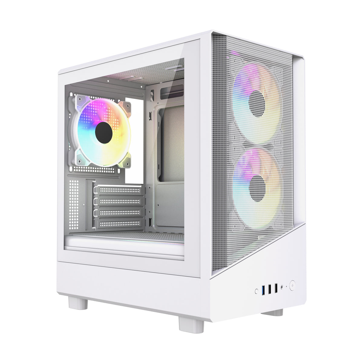 VIDA SPIRE M MATX WHITE GAMING CASE Micro Tower