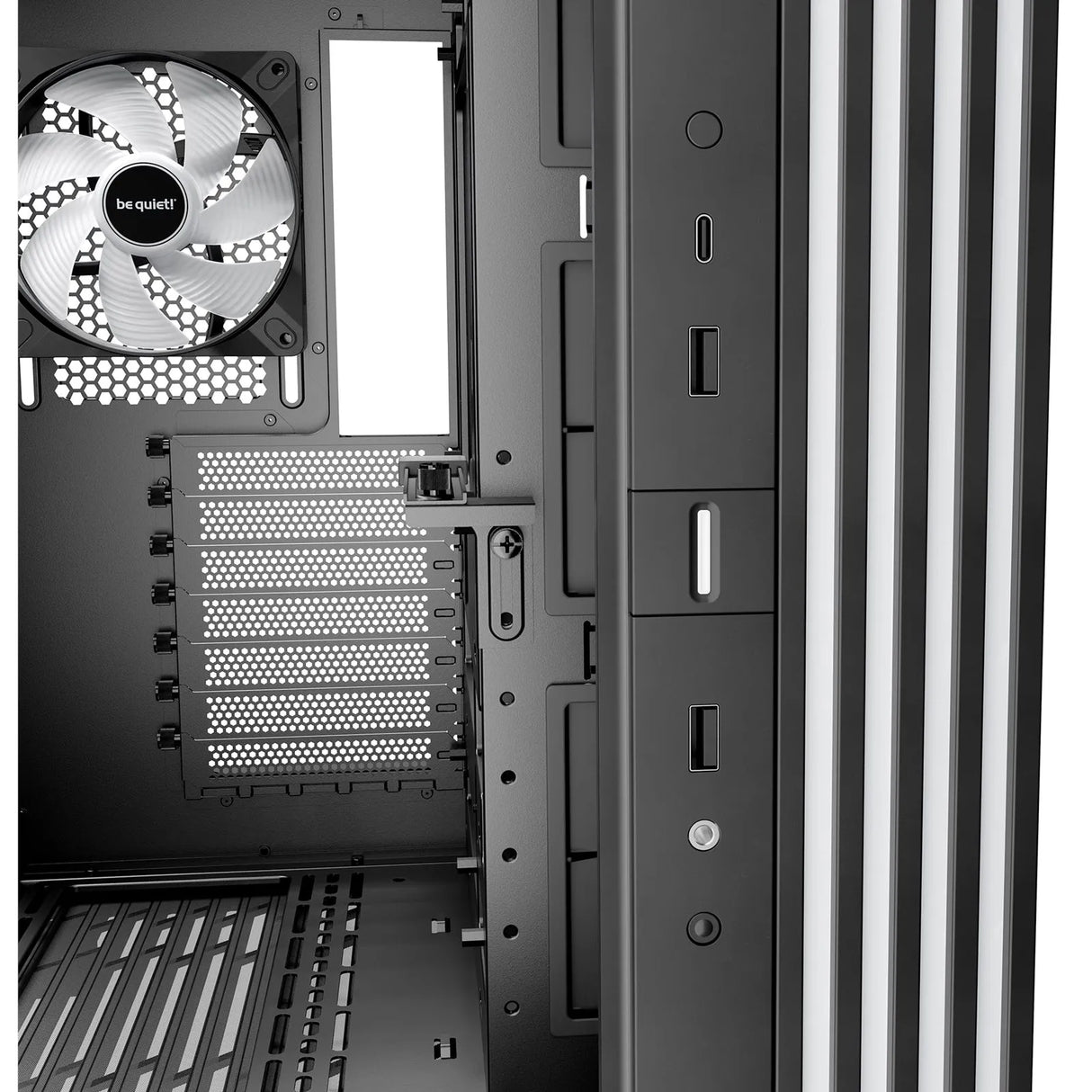 be-quiet! Light Base 600 LX, Black, Midi-Tower ATX Case, Massive ARGB LED Strip, Full Windowed Design, 4x Light Wings LX 120mm PWM fans included