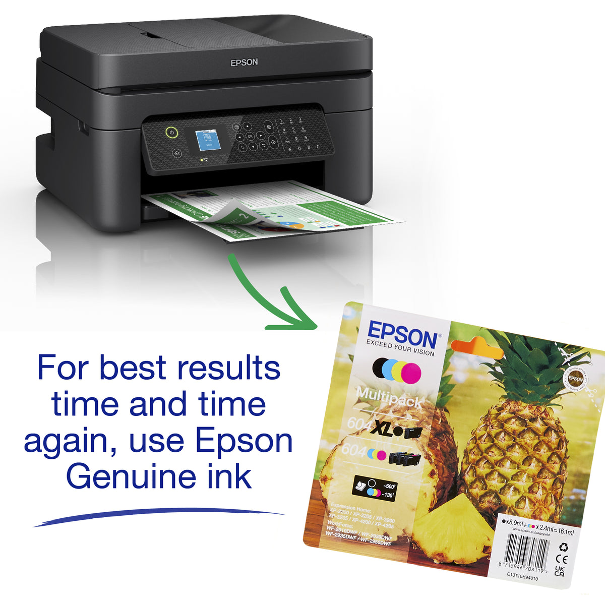 Epson WorkForce WF-2930DWF Inkjet A4 5760 x 1440 DPI 33 ppm Wi-Fi