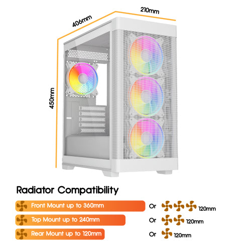 VIDA Zephyr V2 Tower White