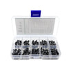 Assortiment drukknopschakelaars, 100 stuks