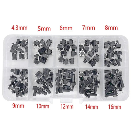 100pcs Push Button Switch Assortment