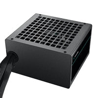 DeepCool PF600 600W PSU, 120mm Silent Hydraulic Bearing Fan, 80 PLUS White, Non Modular, UK Plug, Flat Black Cables, Efficient & Affordable