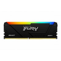 Kingston FURY Beast KF436C18BB2AK4/128 128GB (4x 32GB) DIMM System Memory, 3600MHz, DDR4, CL18, Black, RGB, Intel XMP