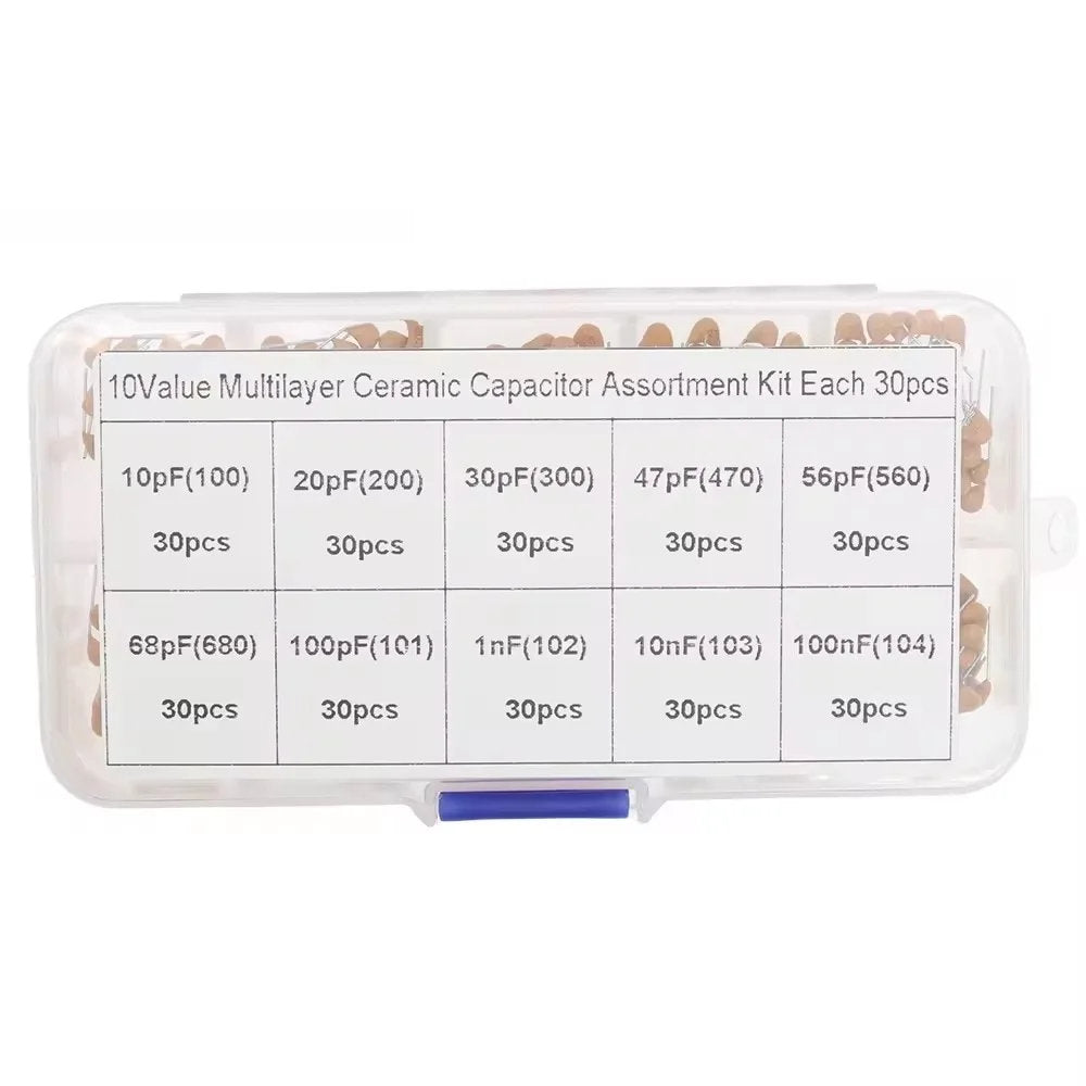300pcs Ceramic Capacitor Kit