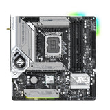 ASRock B760M Steel Legend WiFi Intel 1700 Socket Motherboard, Micro-ATX, 4x DDR5 Slots, 3x M.2 Sockets, Fitted I/O Shield, 2.5GbE LAN, Wi-Fi 6E, 1x DisplayPort / 1x HDMI Port