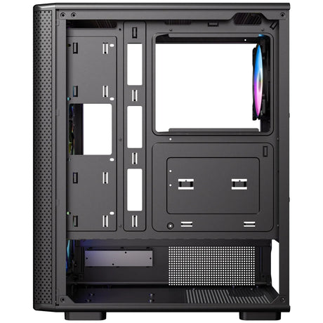 Antec VX310 ARGB Mid-Tower Gaming PC Case - Pre-Installed 4 x 120mm ARGB Fans, Tempered Glass Side Panel, High-Airflow Mesh Front - ATX/Micro-ATX/ITX