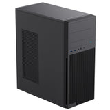 CiT Academy Mid-Tower Office PC Case With USB Type C and 80mm Rear Black Fan and 500W Power Supply Included