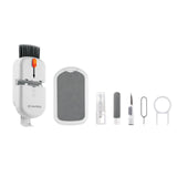 ColorWay CW-1111 10-in-1 Electronics Cleaning Kit Designed For Safely Cleaning Headphones, Keyboards, Screens and Cameras. Includes A Retractable Brush, Flocked Sponge, Microfiber Wipes, Screen Cleaner Spray, Key Remover, In A Compact Case Featuring A Pho