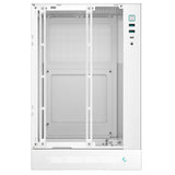 Deepcool CH170 Digital White Mini-ITX Case - High Airflow, Supports Water Cooling, Ultra-Quiet Operation, Compact Design for Efficient Space Management
