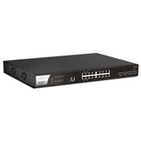 DrayTek VSPQ2200XB-K VigorSwitch PQ2200xb 16 Port 2.5 GbE POE+ Managed Layer 2+ Switch with 4x POE++ Ports and 4x 10GbE SFP+ Ports