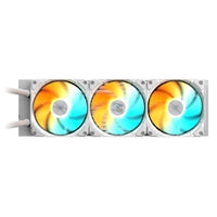 GIGABYTE GP-GIGABYTE Gaming ICE 360 All-in-One Liquid CPU Cooler – 360mm Radiator, ARGB Lighting, Teflon Tubing, and Magnetic Rotating Cover