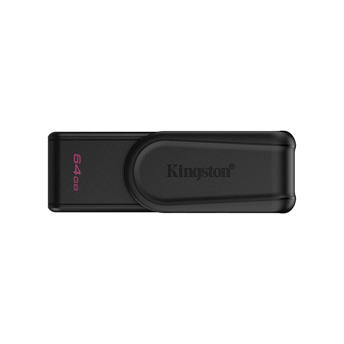 Kingston DataTraveler Exodia S DTXS/64GB USB Flash Drive, 64GB, USB 3.2, Black, Swivel Cap Design