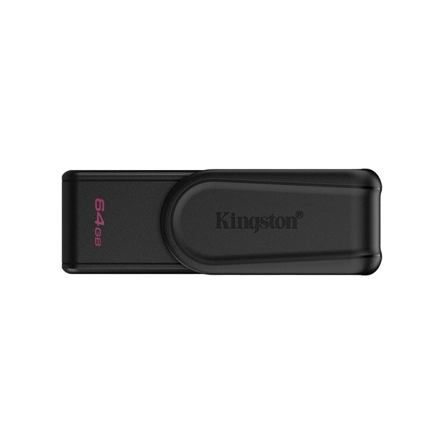 Kingston DataTraveler Exodia S DTXS/64GB USB Flash Drive, 64GB, USB 3.2, Black, Swivel Cap Design