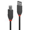 LINDY 36674 Anthra Line USB Cable, USB 2.0 Type-A (M) to USB 2.0 Type-B (M), 3m
