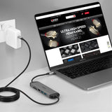 Lindy DST-Micro 140 Laptop Docking Station with USB-C, 1x 4K HDMI and Pass-Through Charging