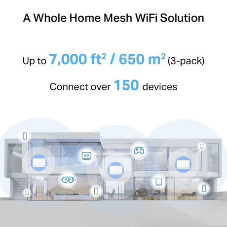 Mercusys Halo H25BE BE3600 Whole Home Mesh Wi-Fi 6 System (3 Pack)