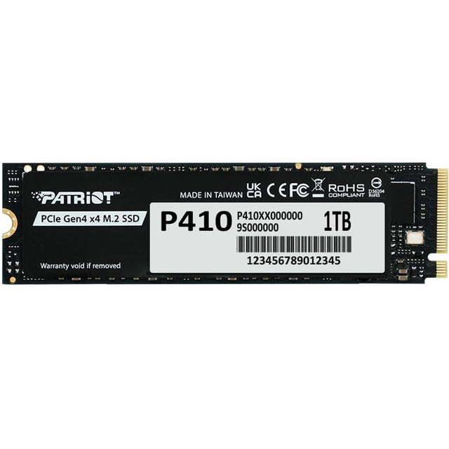 Patriot P410 (P410P1TBM28H) 1TB PCIe Gen4 x4 M.2 SSD , Read 5000MB/s, Write 4500MB/s, 5 Year Limited Warranty