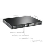 TP-Link JetStream TL-SG3428MP 28-Port Metal Gigabit L2+ Managed Switch with 24-Port PoE+ (384W)