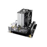 be quiet! Pure Rock Slim 3 Fan CPU Cooler, Universal Socket, High Quality 100mm PWM Black Cooling Fan, 1700RPM, 3 Heat Pipes, 130W TDP, Intel 1851/ 1700 & AMD AM4/ AM5 Compatible