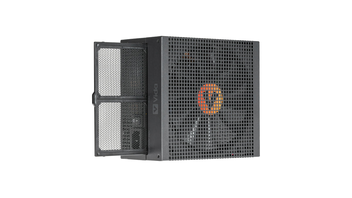 VIDA 850W Heracles Black ATX 3.1 Gaming PSU, 80+ Bronze, 14cm Ultra-Quiet FDM Fan, Flat Black Cables, PCIe 5.1, Power Lead Not Included power supply unit 24-pin ATX