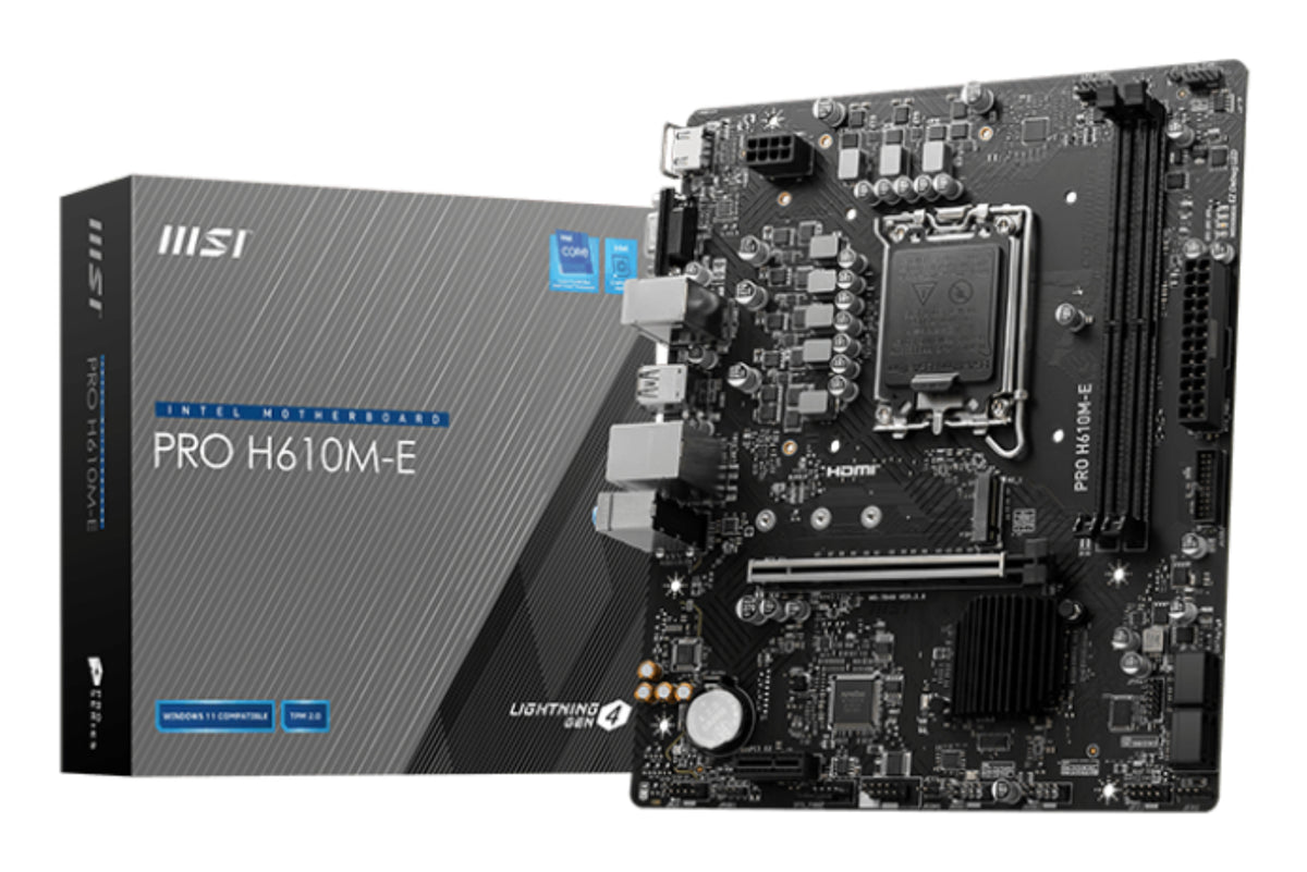 MSI PRO H610M-E motherboard Intel H610 LGA 1700 micro ATX
