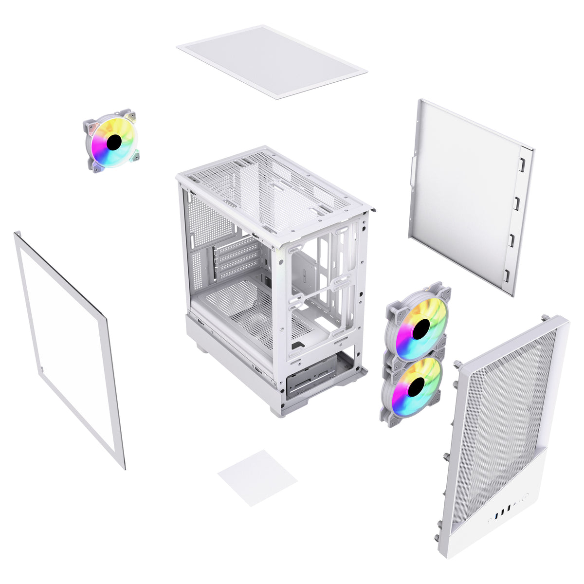 VIDA SPIRE M MATX WHITE GAMING CASE Micro Tower